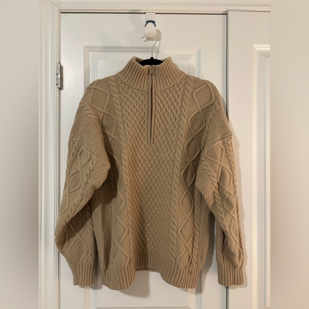 Aritzia Sunday Best Boreal 1/4 Zip Sweater